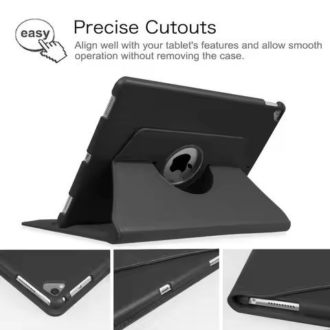 360 Degree Rotation Cover For iPad Pro 12.9 2017 A1670 A1671 A1821 Case Leather Cover For iPad Pro 1