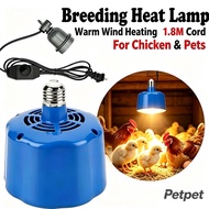 Breeding Heat Lamp with Warm Wind Heating, Poultry Brooder Heater for Chicks, Hens & Eggs Incubation