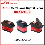 JX PDI-6221MG 20KG 120°/180°/360° High Torque Metal Gear Waterproof Digital Servo For 1/8 1/10 RC Ca