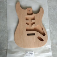 6 Strings Single Wave Electric Guitar Body Replacement,Three Pieces of Alder Wood Spliced Together F