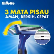 Gillette Pisau Cukur Gillette blue 3 flexi biru blue III flexi 1pcs