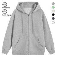M-4XL UNIQL0 Hoodies Jackets Large Fashion Women's Long Sleeve Hoodie with Loose Front Zipper