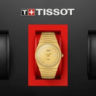 TISSOT T137.410.33.021.00 T1374103302100 Men's Analog Watch PRX Quartz Date Champagne Index SS Brace