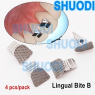 4ps/pack Dental Closed Bite Turbos  Button Orthodontic Lingual Button Bondable Bracket