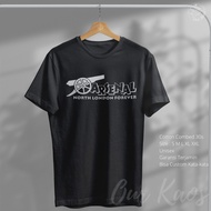 Arsenal Distro T-shirt with North London Forever Writing Short Sleeve Football T-shirt for Men and W