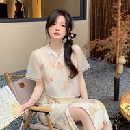 Chinese Style Improved Cheongsam Skirt Chinese Style