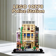 Lego Transparent Acrylic Display Box For Lego 10278 Police Station Popmart Figurine Labubu Zimomo fo