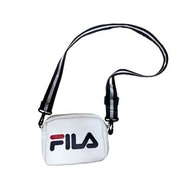 【黑森蓋の二手商店】FILA 白色斜背包 隨身包 小包 腰包👜