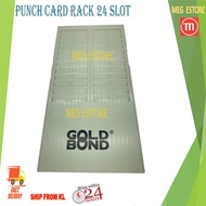 GOLD BOND PUNCH CARD RACK 24 SLOT
