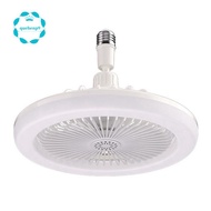 Ceiling Fans with Remote Control and Light Lamp Fan E27 Converter Base Smart Silent Ceiling Fans LED Lamp Fan for Bedroom Living Room