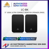 BEHRINGER 1C-BK 5.5" Passive 2-way Monitor Speakers (pair) c/w Bracket - Black
