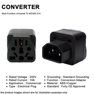 Multi-Function Universal To IEC320 C14 Socket Converter For UPS Server PDU