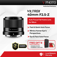 Viltrox 40mm F2.5 Full Frame Lens For Nikon Z-mount