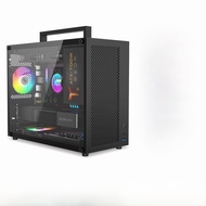 เคสคอมพิวเตอร์แบบโปร่งใส S5MAX White Matx Mainboard SFX Power Supply Mid-Tower Desktop Mini ITX Comp