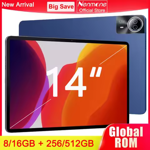 NEW 14 Inch Tablet PC Large Screen 1920x1200 IPS CPU T616 16+512GB Tablet 14" Android 14 4G LTE Game