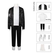 Michael jackson hiệu suất trang phục menis và womenis Jackson giả trang phục giai đoạn Sequins hiệu