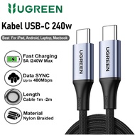 UGREEN Type C to Type C Fast Charging Cable 240w Nylon Braided 15311, 90440