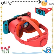 OLINI Virtual Reality Glasses, Adjustable Head Strap HD Lenses VR Headset, Professional Game Accesso