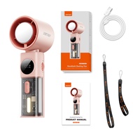 JAMAY Protable Handheld Fan F9plus พัดลมมือถือ ปรับระดับได้ 199 ระดับ พัดลมพกพา ไม่มีใบมีด ชาร์จใหม่