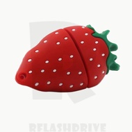 Silicone Strawberry Thumb Drive Pen Hard Drive USB 2.0 Data Storage Flash Drive 1GB 2GB 4GB 8GB 16GB