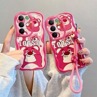 For Realme C85 Phone Case Shockproof Hand Rope For RealmeC85 RMX5253 Casing Colorful Edge Soft Phone