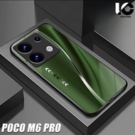 Casing hp poco M6 PRO Softcase poco M6 PRO Case Glossy Casing Shiny Glass Protector hp Phone Accesso