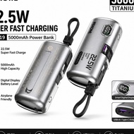 WEKOME POWERBANK 5000MAH WP-19 TITANIUM