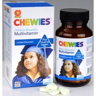 CHEWIES MULTIVITAMIN PLUS TAURINE TABLET 60'S / 2X60'S FOC 30'S / 30'S (LYCHEE) (EXP:07/2023)