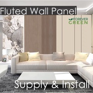FLUTED WALL PANEL Fluted wall panel Home Office Partition panel pvc panel home decor partition TV ba
