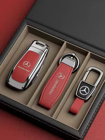 Car Key Case Cover for Mercedes-Benz A B C E G S Class CLA CLS GLA GLB GLC GLE GLS EQA EQB EQC 3 But