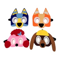 New Felt Bluey Masks Kids Birthday Festival Cosplay Party Decoration
