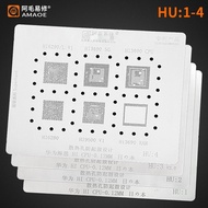 Amaoe HU1 HU2 HU3 HU4 BGA Reballing Stencil Template for Hi CPU RAM IC Chip 6260 3670 Hi3680 3650 36