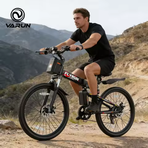 Flyrun AR26-ST Folding Adult Electric Bike, 750W Peak Motor, 48V 7.8Ah Battery, 26" Tire, 20MPH, E-b