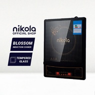 Nikola Induction Cooker Dapur Elektrik 2200W Tempered Glass