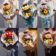 💎Carousell認證💎現貨 可接急單 畢業花束💐波波球花 公仔花 玉桂狗 Kuromi Hello Kitty 大耳狗 Cinnamoroll 布甸狗 酷洛米 Melody 史迪仔 勞蘇 小熊為尼