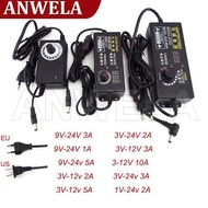 Universal AC 220V To DC 12V 9V 24V Power Supply 9V-24V 3V-12V 1A 2A 3A