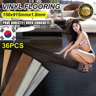 [BOX] 54sqft/36pcs VINYL FLOORING 2MM SELF ADHESIVE 36pcs 54sqft /WATERPROOF/DIY VINYL/LANTAI VINYL