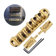 SJM Metal 6 String Guitar Roller Saddles Guitar Bridge for 6 String Guitars Part
