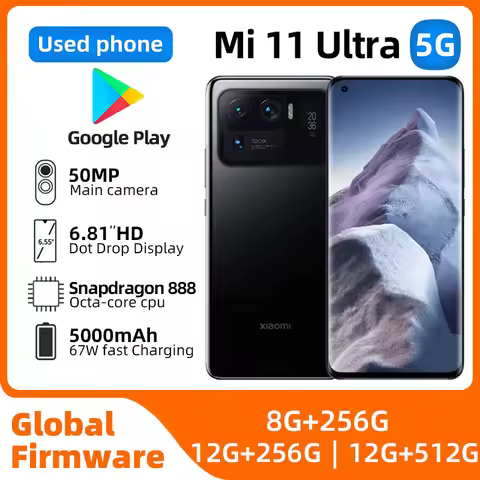 Xiaomi 11 ultra 5G Global version 512G Snapdragon888 6.81inch 50MP 120x zoom All Colours in good con