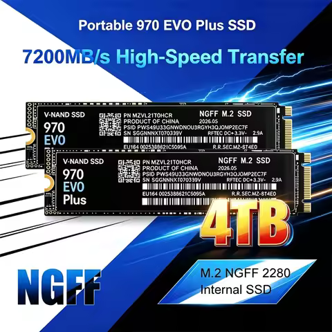 970 EVO Plus M.2 2280 NVMe SSD 7200MB/s High Speed Internal Solid State Drive NGFF 500GB 1TB 2TB 4TB