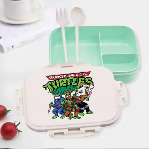 Teenage Mutant Ninja Turtle Student Bento Box Anime Movie Boy Girl Portable School Lunch Box Outdoor