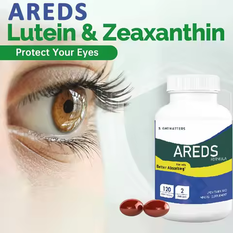 ARED Eye Vitamins for Macular Health, Lutein and Zeaxanthin Supplement with Vitamin C E Zinc Copper 
