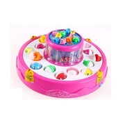 N-TOYS GAME ตกปลา 2 ชั้นพร้อมไฟและเพลง (สีชมพู)