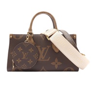 棕色 原花帆布 OnTheGo East West 兩用包【LOUIS VUITTON LV 路易威登】 M46653