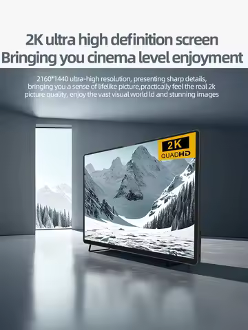 ZSUS 2160*1440 14-inch 2K Portable Monitor 60HZ For Laptop XBox PS4 / 5 Switch TV Box Cell Phone PC 
