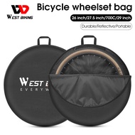 WEST BIKING 29 inch Bicycle Wheelset Bag 1PCS Waterproof Bicycle Wheel Bag 700C Road Bike Wheel Carr