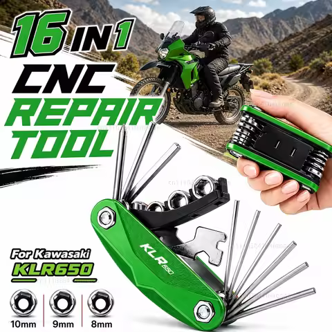 For Kawasaki KLR650 KLR 650 KLR250 250 Motorcycle Tool Repair Kit Multifunctional Screwdriver Wrench