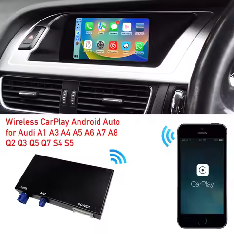A4 A5 B8 MMI CarPlay Box A1 A3 S4 S5 A6 A7 A8 Q2 Q3 Q5 Q7 Radio Screen Non MMI Headunit Android Auto