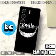 HP (BC2) Latest Procamera SOFTCASE For TECNO CAMON 40 PROhp | SMILE MOTIF | TECNO CAMON 40 PRO Case 