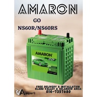 [ 46B24R | NS60RS / R ] Amaron Go | Car Battery Bateri Kereta |Wira Saga BLM FLX Satria Iriz Avanza 